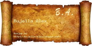 Bujella Alex névjegykártya